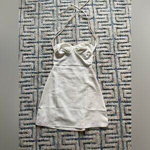 White mini dress